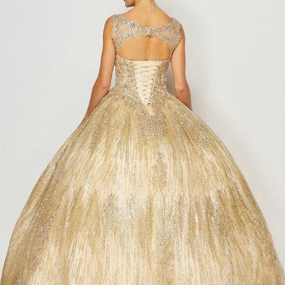 Scoop Neck Ballgown Shape Prom Dress JT1429 - Picture 3 of 7